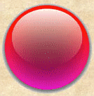  Rotating red glass orb